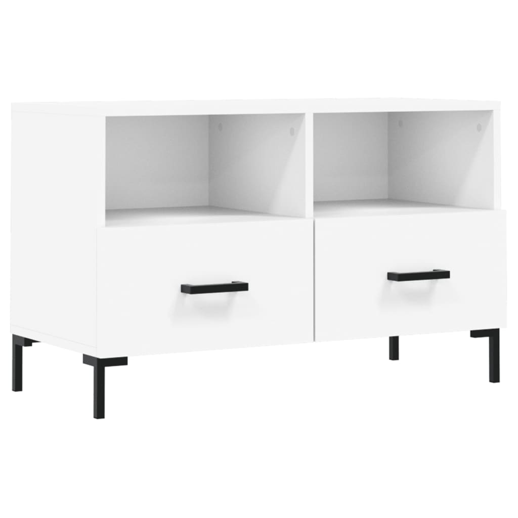 TV-Schrank Weiß 80x36x50 cm Holzwerkstoff