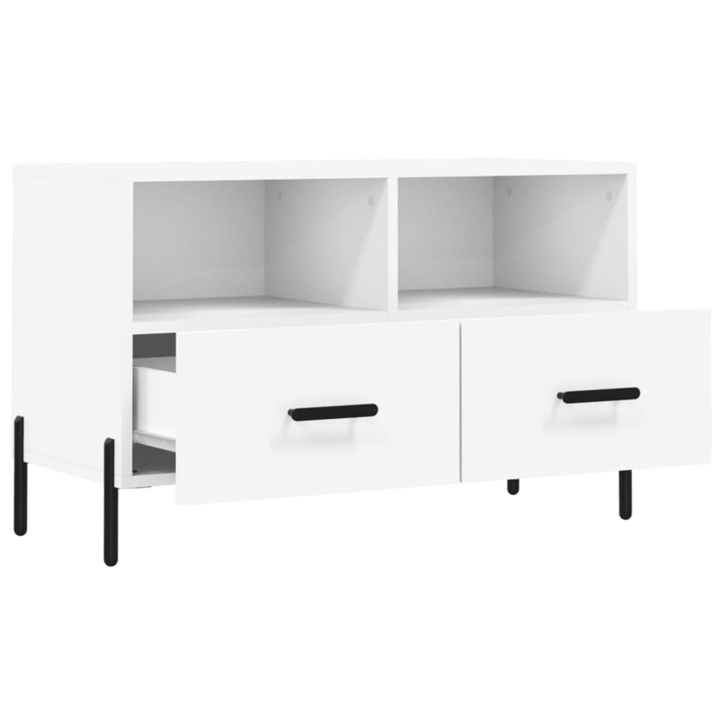 TV-Schrank Weiß 80x36x50 cm Holzwerkstoff