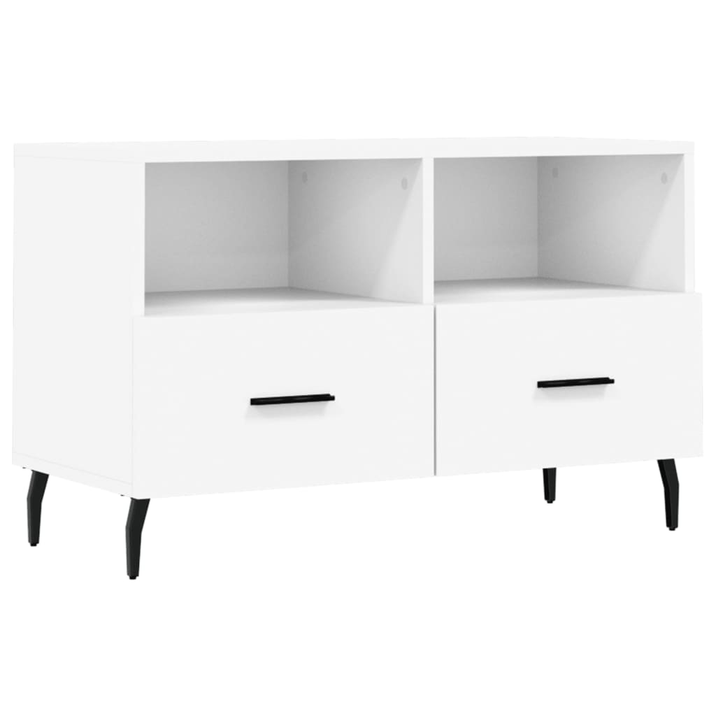 TV-Schrank Weiß 80x36x50 cm Holzwerkstoff