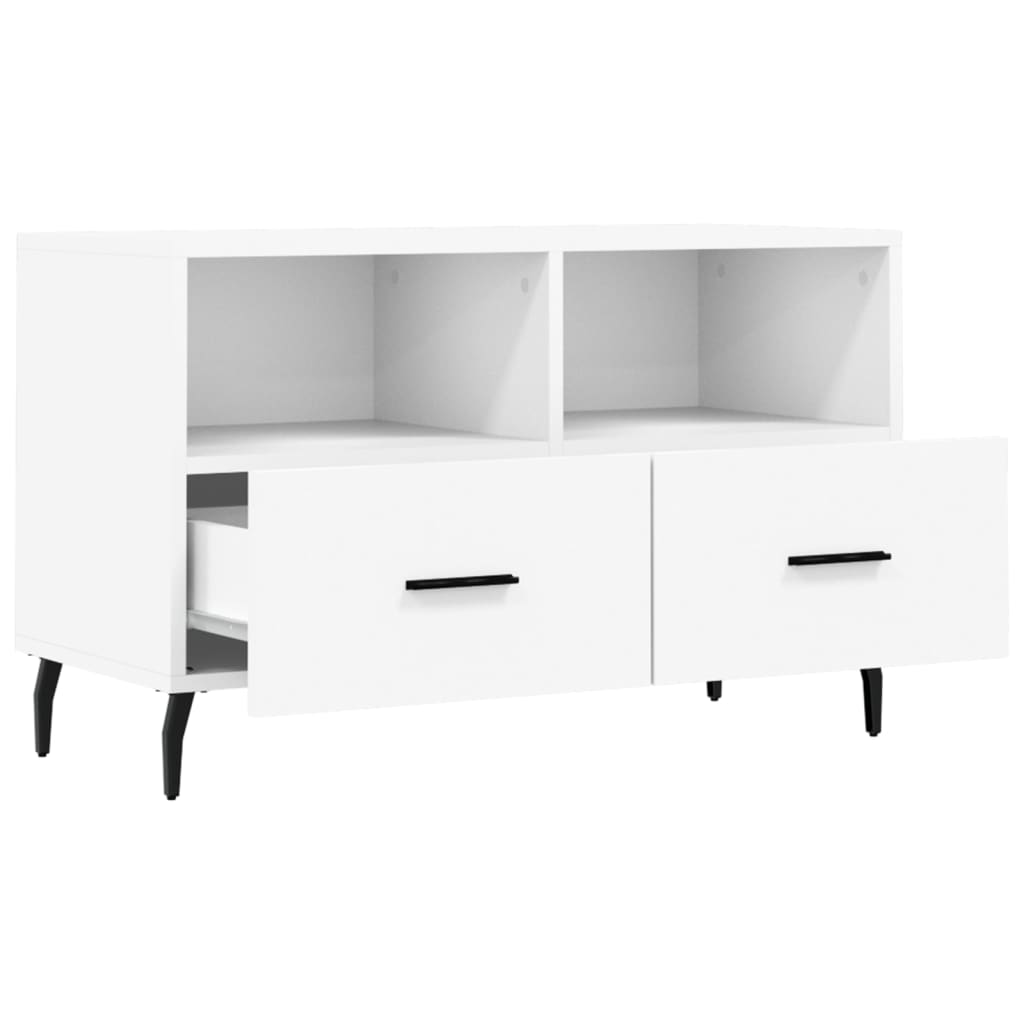 TV-Schrank Weiß 80x36x50 cm Holzwerkstoff