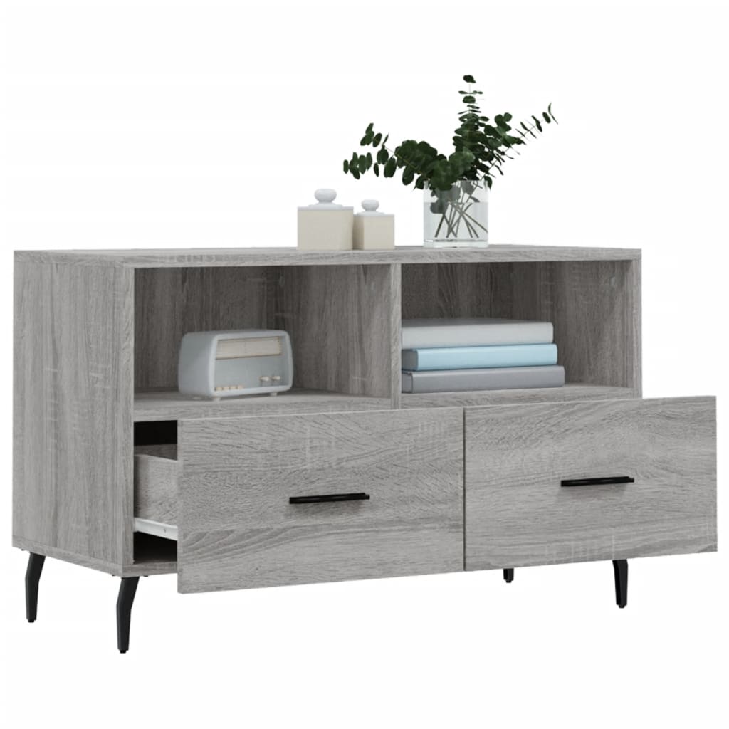 TV-Schrank Grau Sonoma 80x36x50 cm Holzwerkstoff