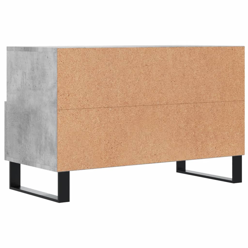 TV-Schrank Betongrau 80x36x50 cm Holzwerkstoff