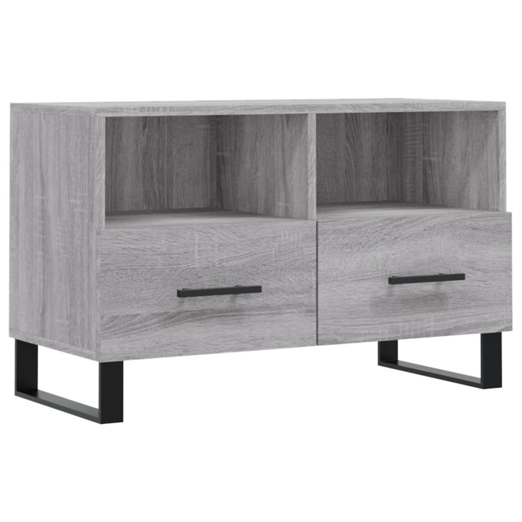 TV-Schrank Grau Sonoma 80x36x50 cm Holzwerkstoff