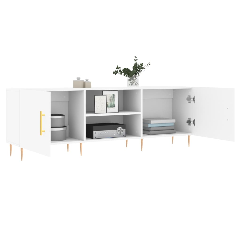 TV-Schrank Weiß 150x30x50 cm Holzwerkstoff