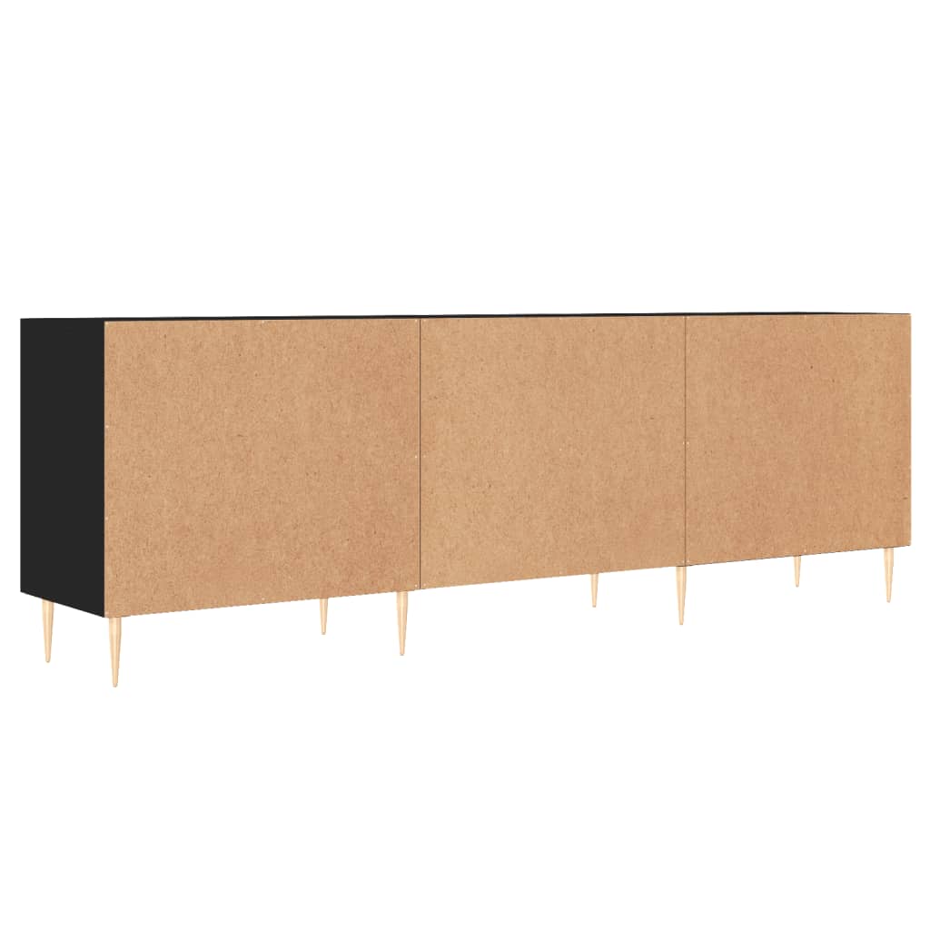 TV-Schrank Schwarz 150x30x50 cm Holzwerkstoff