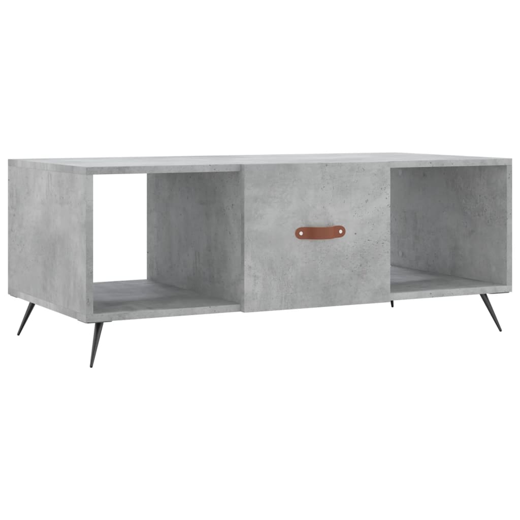 Couchtisch Betongrau 102x50x40 cm Holzwerkstoff