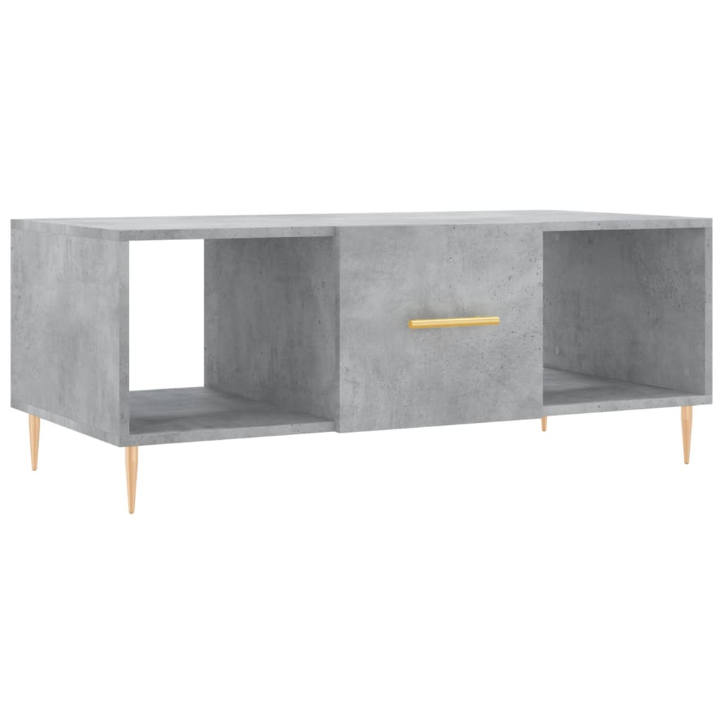 Couchtisch Betongrau 102x50x40 cm Holzwerkstoff