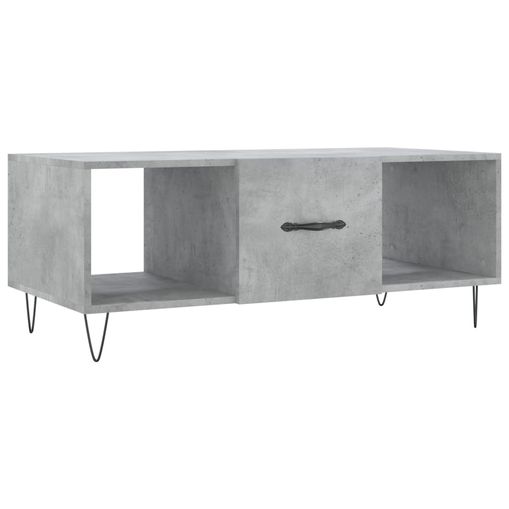 Couchtisch Betongrau 102x50x40 cm Holzwerkstoff