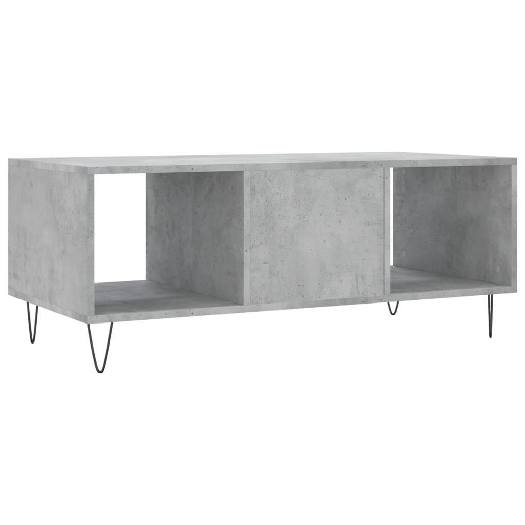 Couchtisch Betongrau 102x50x40 cm Holzwerkstoff