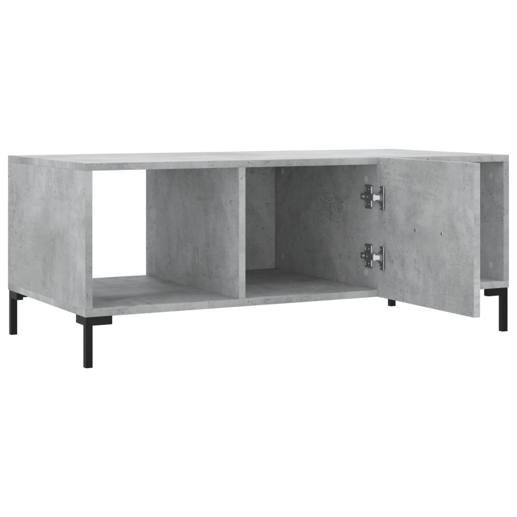 Couchtisch Betongrau 102x50x40 cm Holzwerkstoff