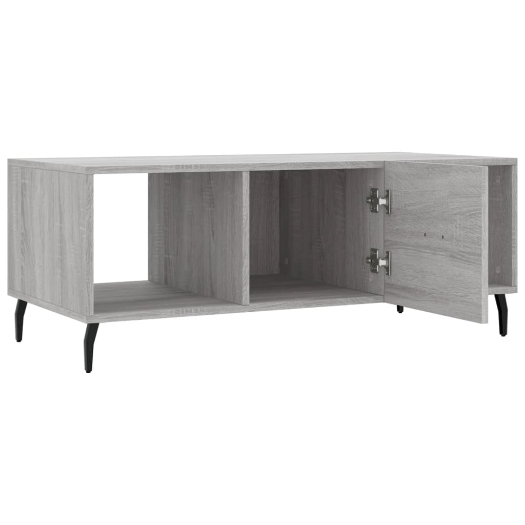 Couchtisch Grau Sonoma 102x50x40 cm Holzwerkstoff