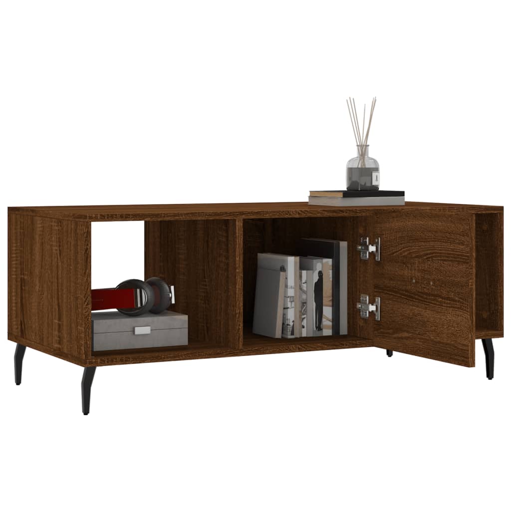 Couchtisch Braun Eichen-Optik 102x50x40 cm Holzwerkstoff