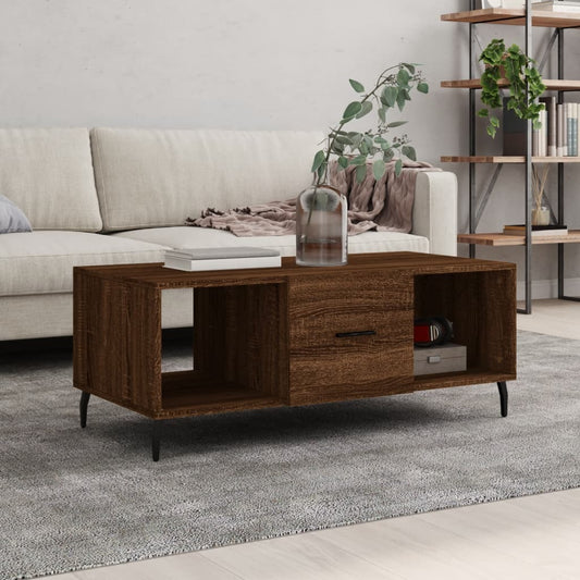 Couchtisch Braun Eichen-Optik 102x50x40 cm Holzwerkstoff