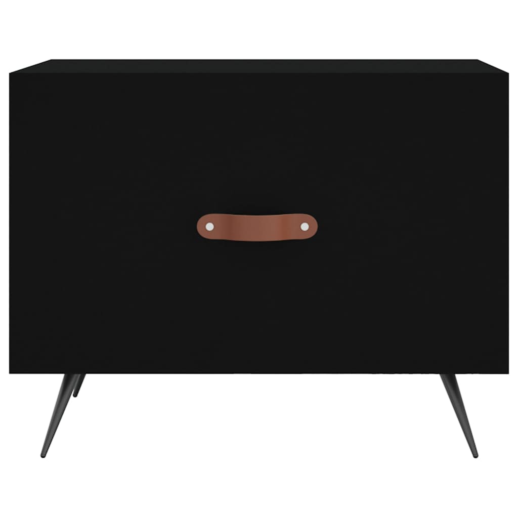 Couchtische 2 Stk. Schwarz 50x50x40 cm Holzwerkstoff