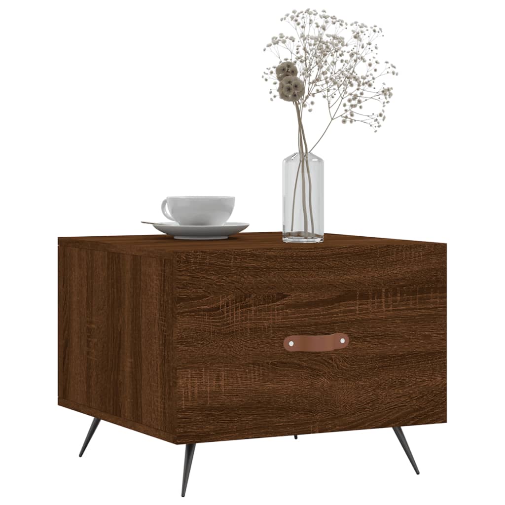 Couchtisch Braun Eichen-Optik 50x50x40 cm Holzwerkstoff