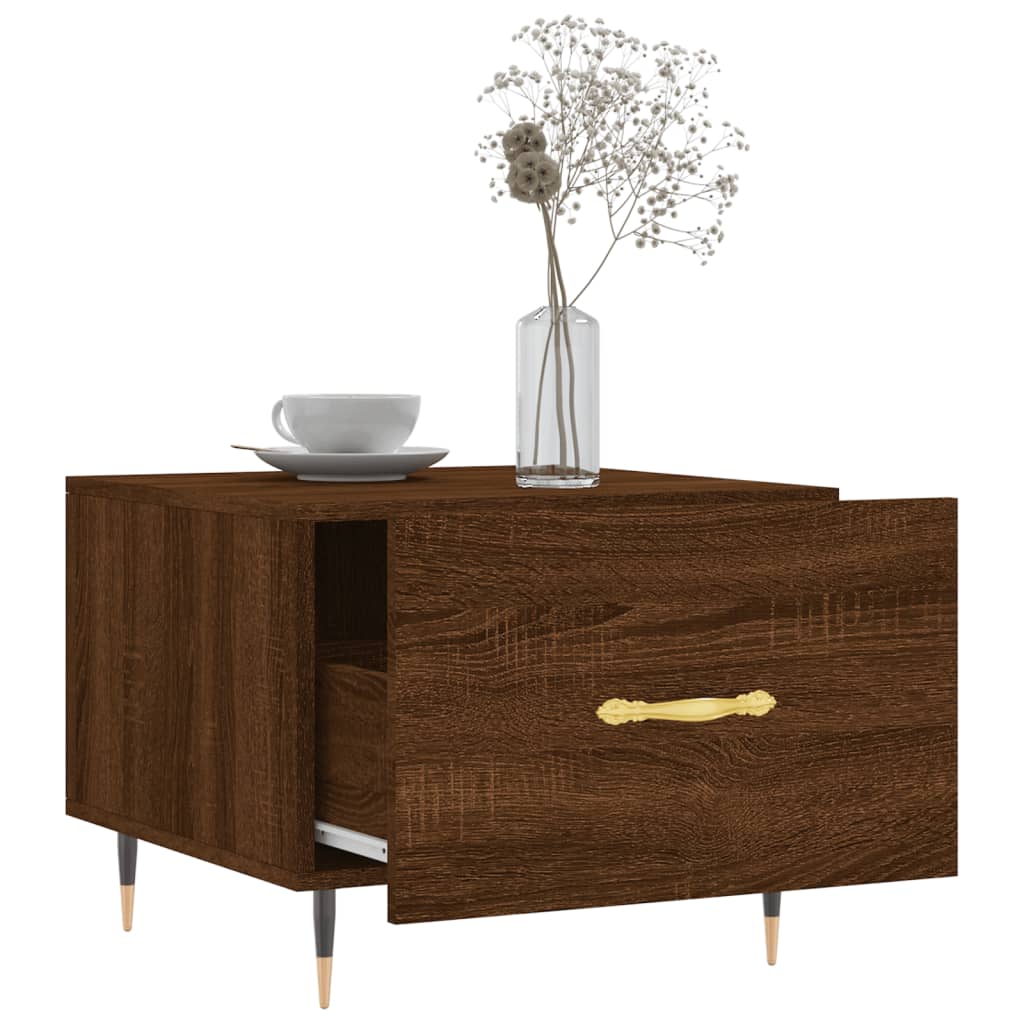 Couchtisch Braun Eichen-Optik 50x50x40 cm Holzwerkstoff