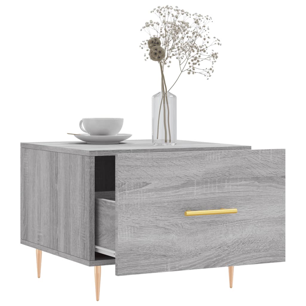 Couchtisch Grau Sonoma 50x50x40 cm Holzwerkstoff