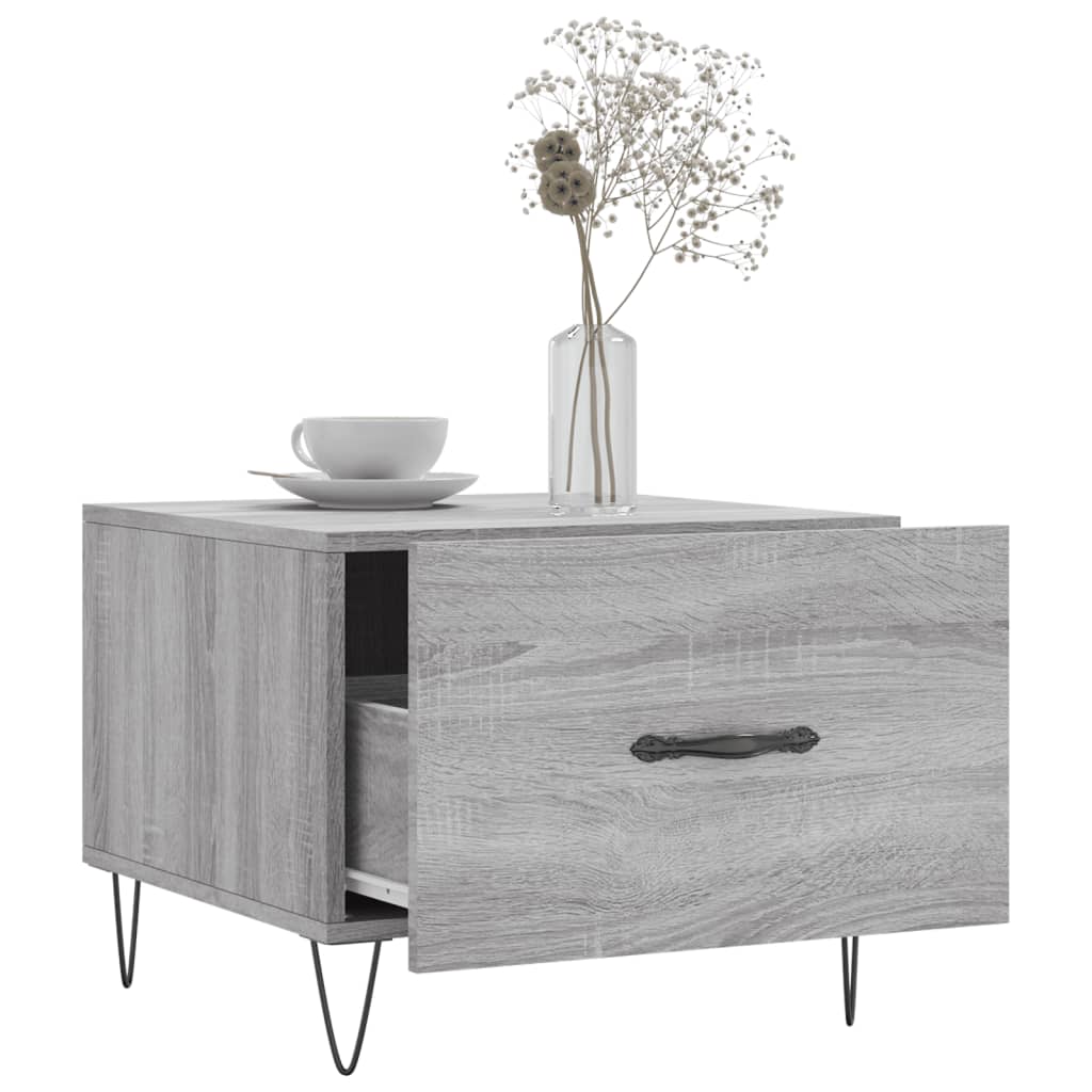 Couchtisch Grau Sonoma 50x50x40 cm Holzwerkstoff