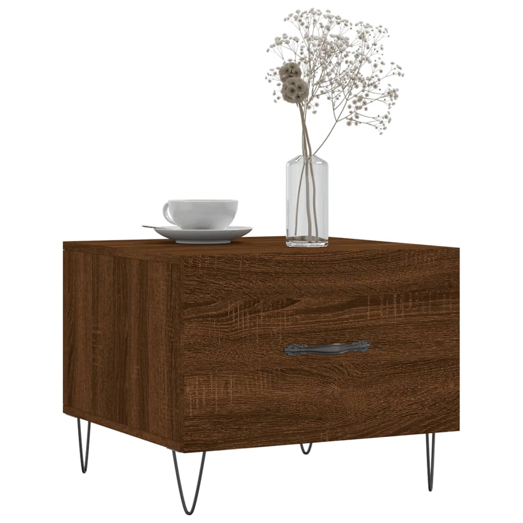 Couchtisch Braun Eichen-Optik 50x50x40 cm Holzwerkstoff