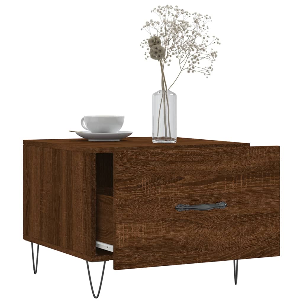 Couchtische 2 Stk. Braun Eichen-Optik 50x50x40 cm Holzwerkstoff