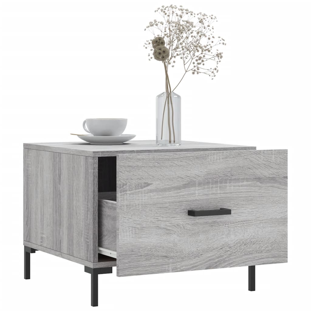 Couchtisch Grau Sonoma 50x50x40 cm Holzwerkstoff