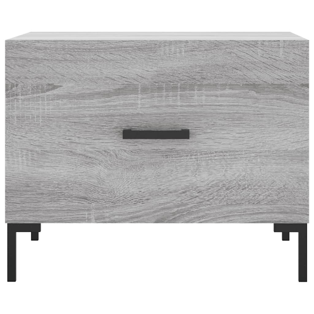 Couchtisch Grau Sonoma 50x50x40 cm Holzwerkstoff