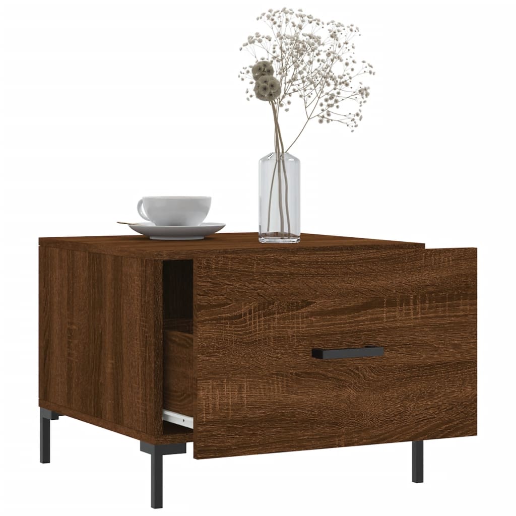 Couchtisch Braun Eichen-Optik 50x50x40 cm Holzwerkstoff