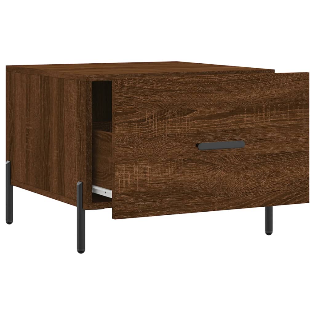 Couchtisch Braun Eichen-Optik 50x50x40 cm Holzwerkstoff