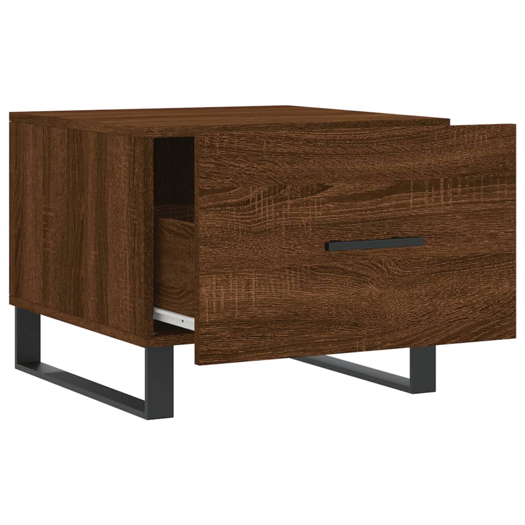 Couchtisch Braun Eichen-Optik 50x50x40 cm Holzwerkstoff