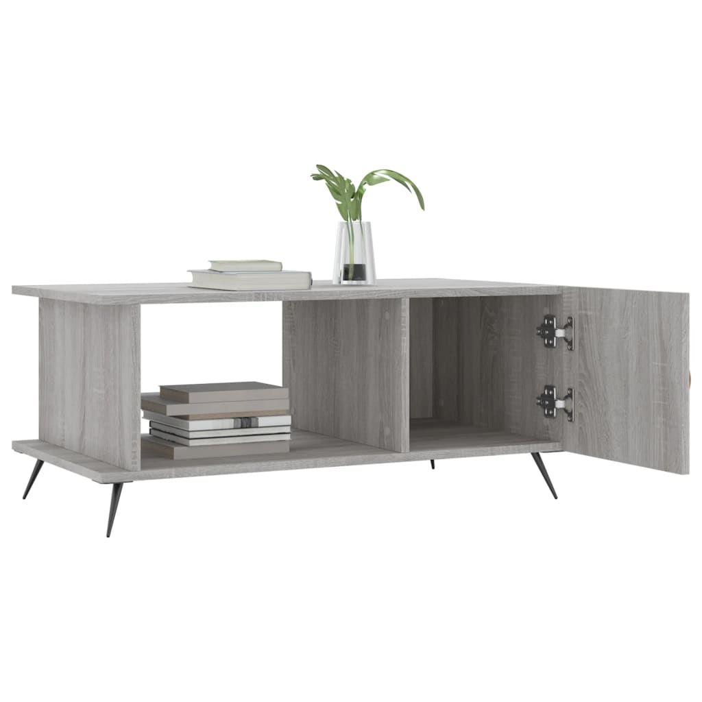 Couchtisch Grau Sonoma 90x50x40 cm Holzwerkstoff