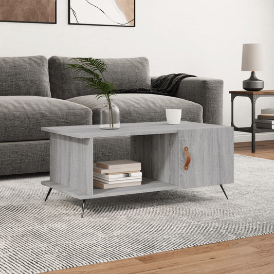 Couchtisch Grau Sonoma 90x50x40 cm Holzwerkstoff