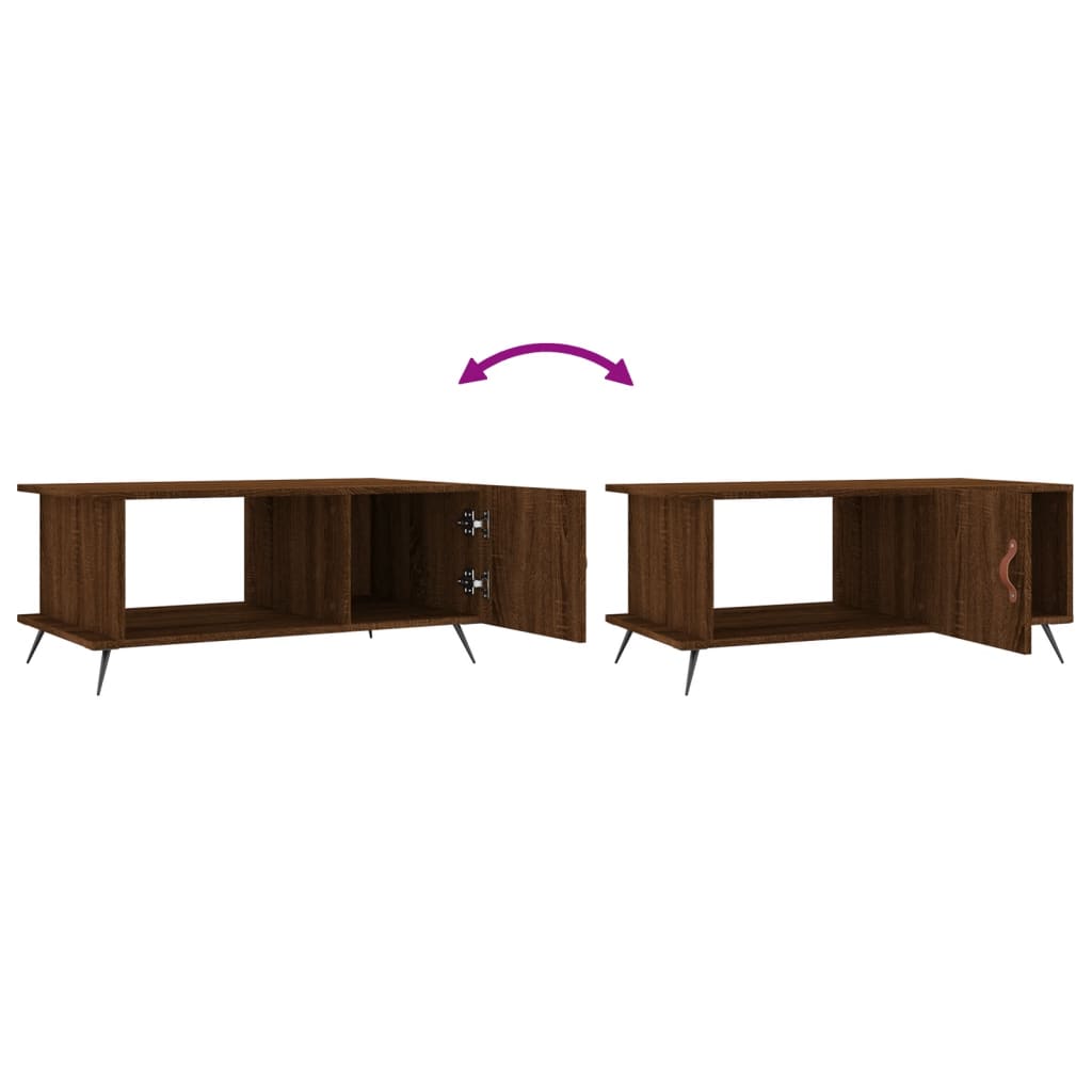 Couchtisch Braun Eichen-Optik 90x50x40 cm Holzwerkstoff