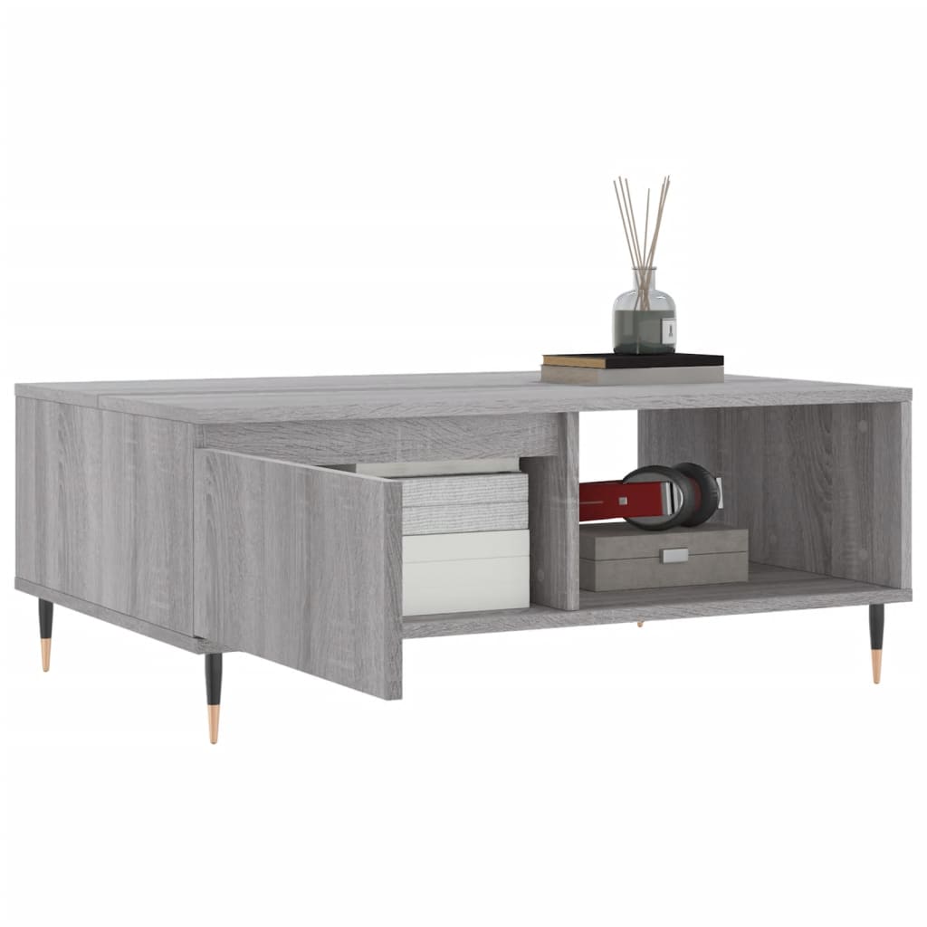 Couchtisch Grau Sonoma 90x60x35 cm Holzwerkstoff