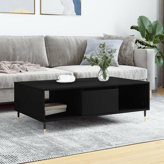 Couchtisch Schwarz 104x60x35 cm Holzwerkstoff