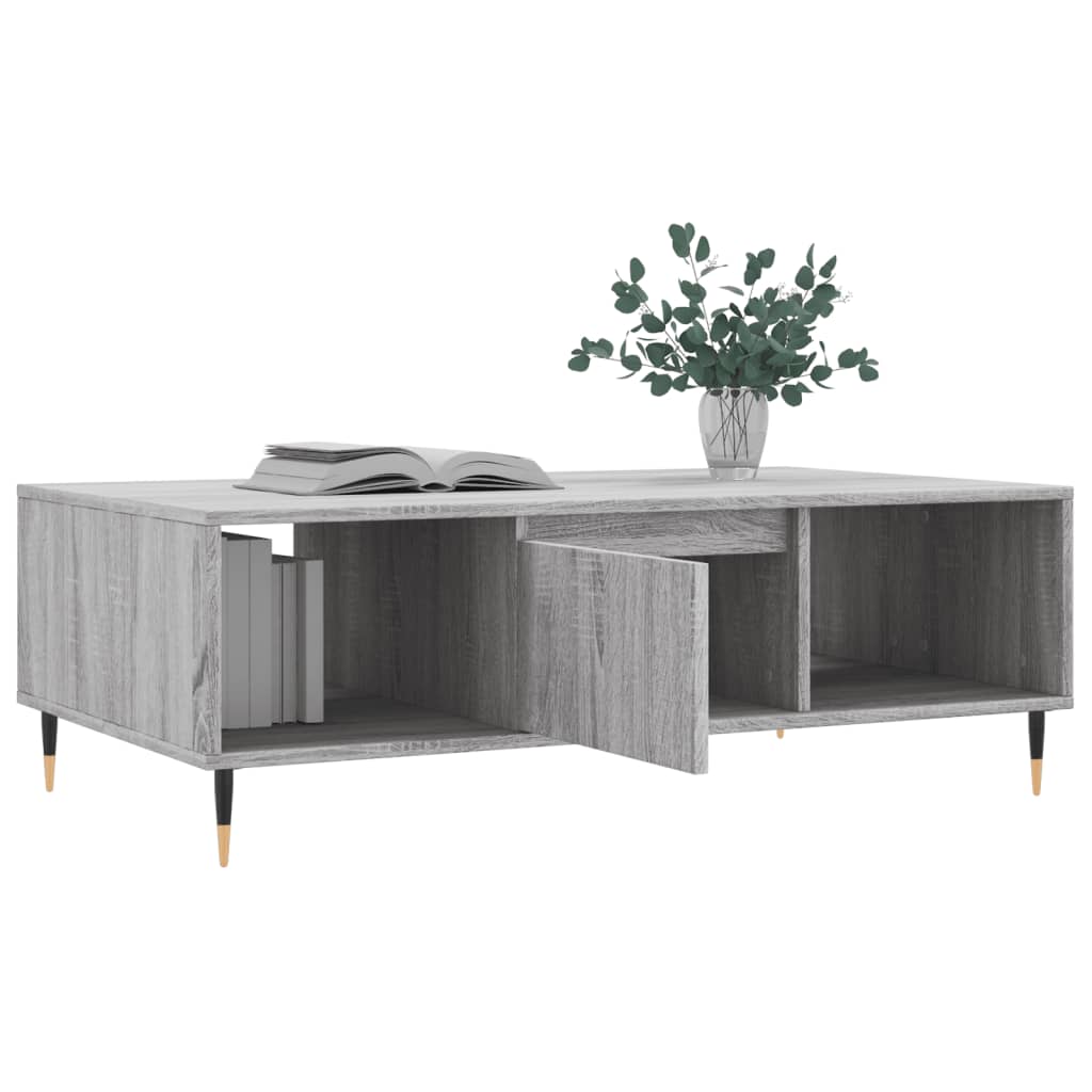 Couchtisch Grau Sonoma 104x60x35 cm Holzwerkstoff