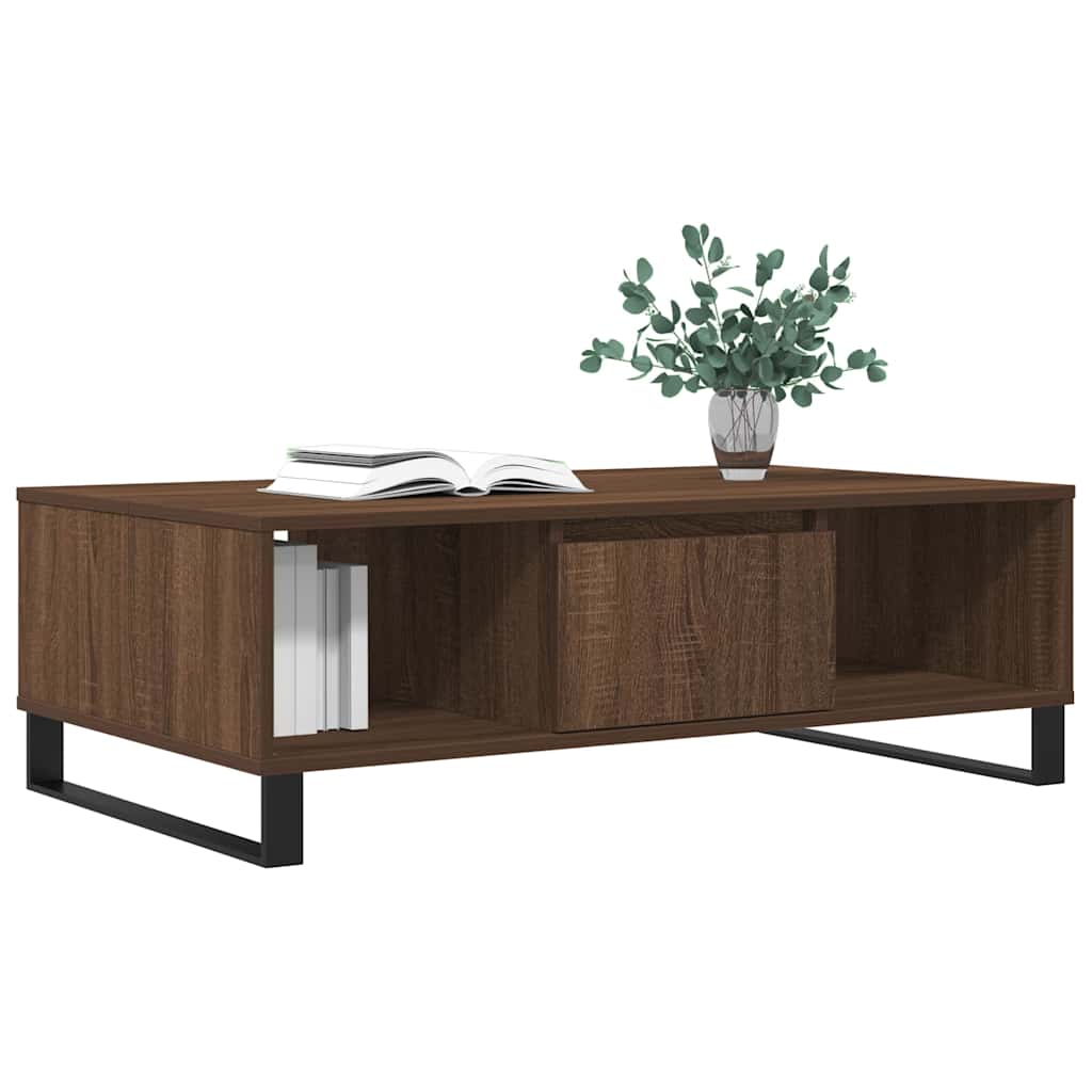 Couchtisch Braun Eichen-Optik 104x60x35 cm Holzwerkstoff