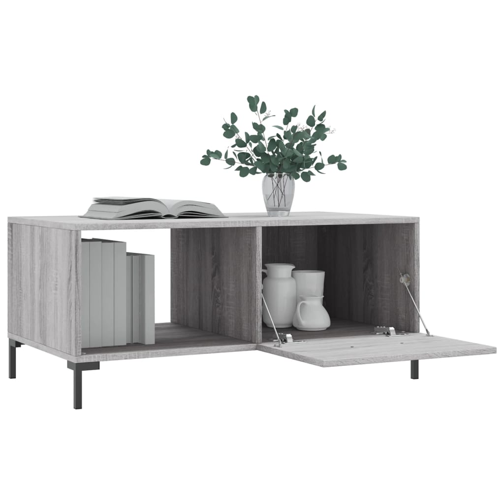 Couchtisch Grau Sonoma 90x50x40 cm Holzwerkstoff