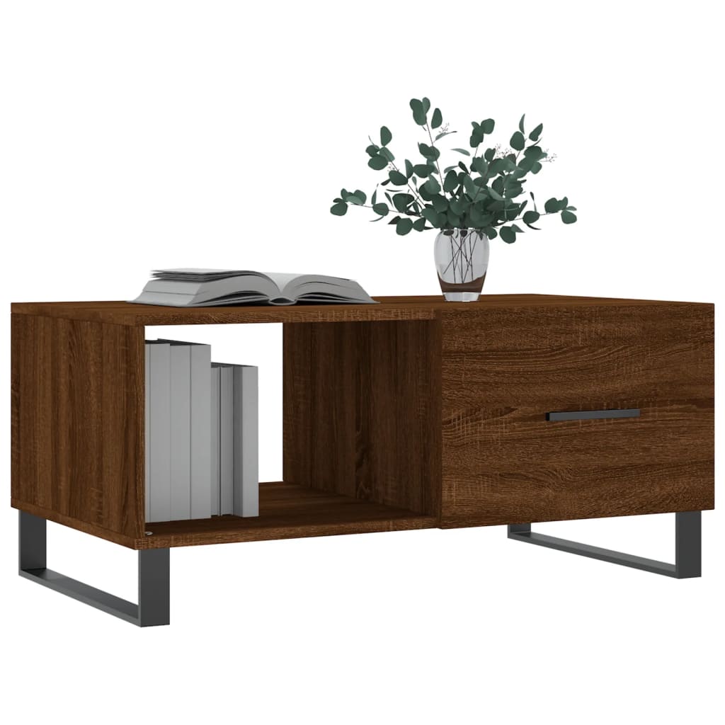 Couchtisch Braun Eichen-Optik 90x50x40 cm Holzwerkstoff