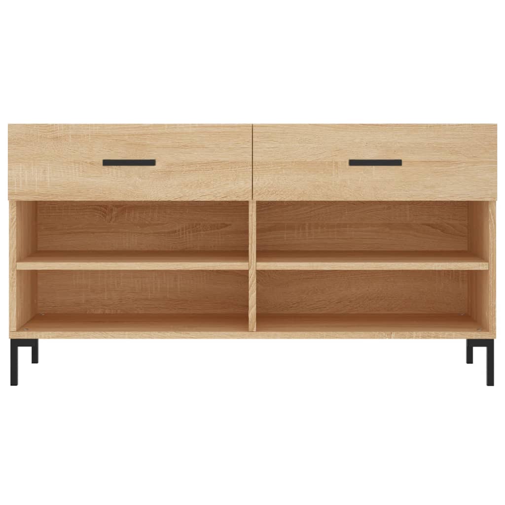 Schuhbank Sonoma-Eiche 102x35x55 cm Holzwerkstoff