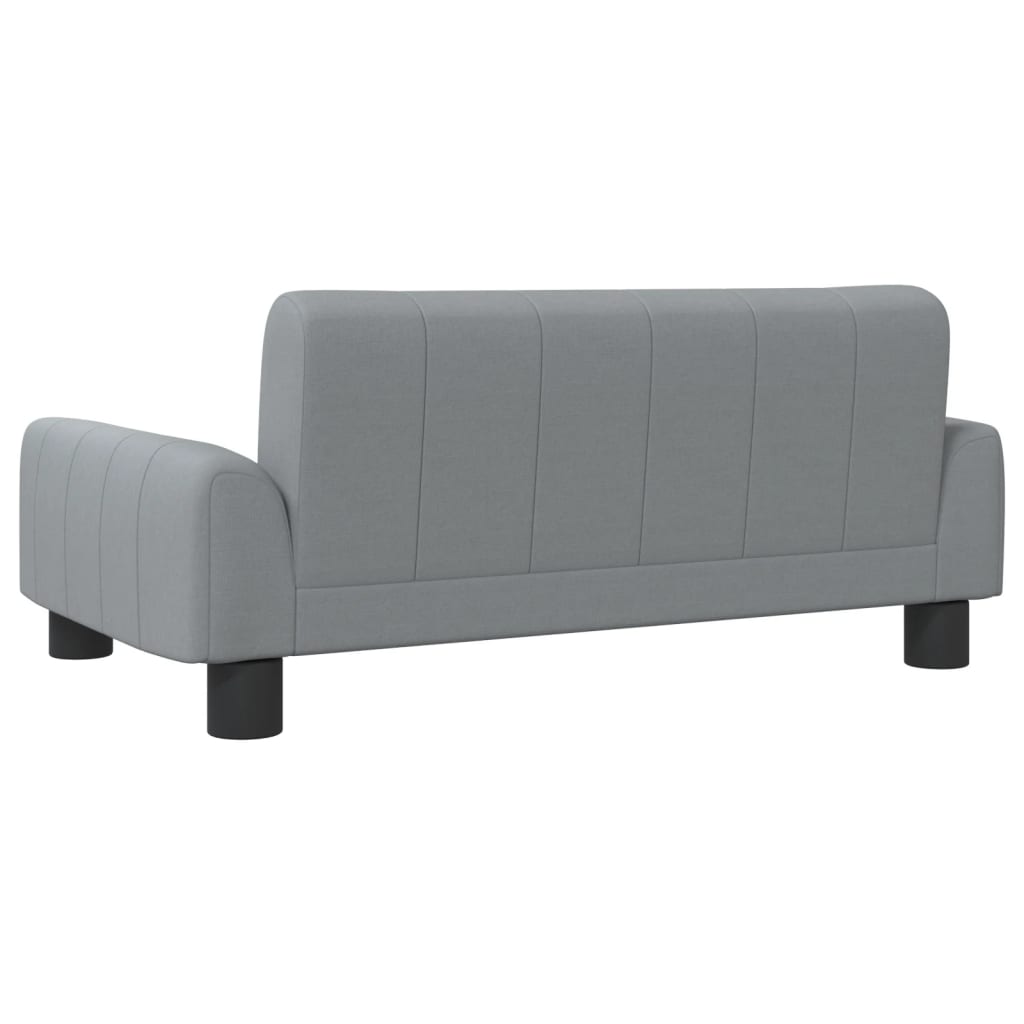 Kindersofa Hellgrau 70x45x30 cm Stoff