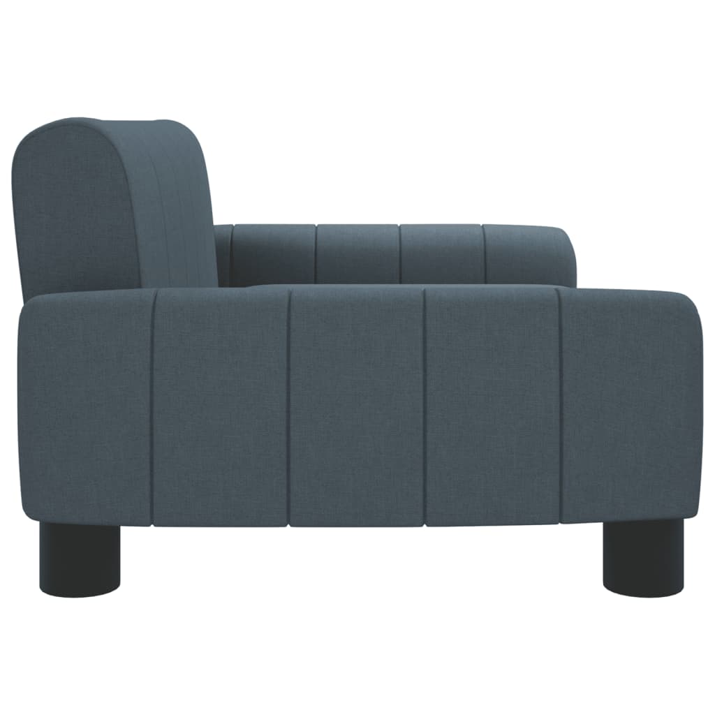 Kindersofa Dunkelgrau 70x45x30 cm Stoff