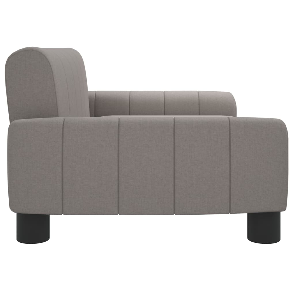 Kindersofa Taupe 70x45x30 cm Stoff