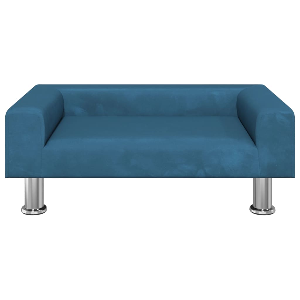 Kindersofa Blau 70x45x26,5 cm Samt