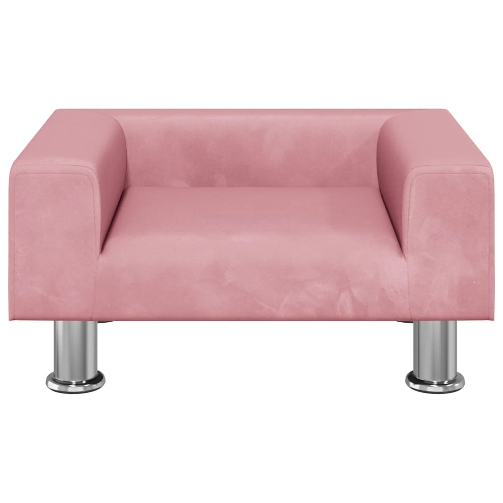 Kindersofa Rosa 50x40x26,5 cm Samt