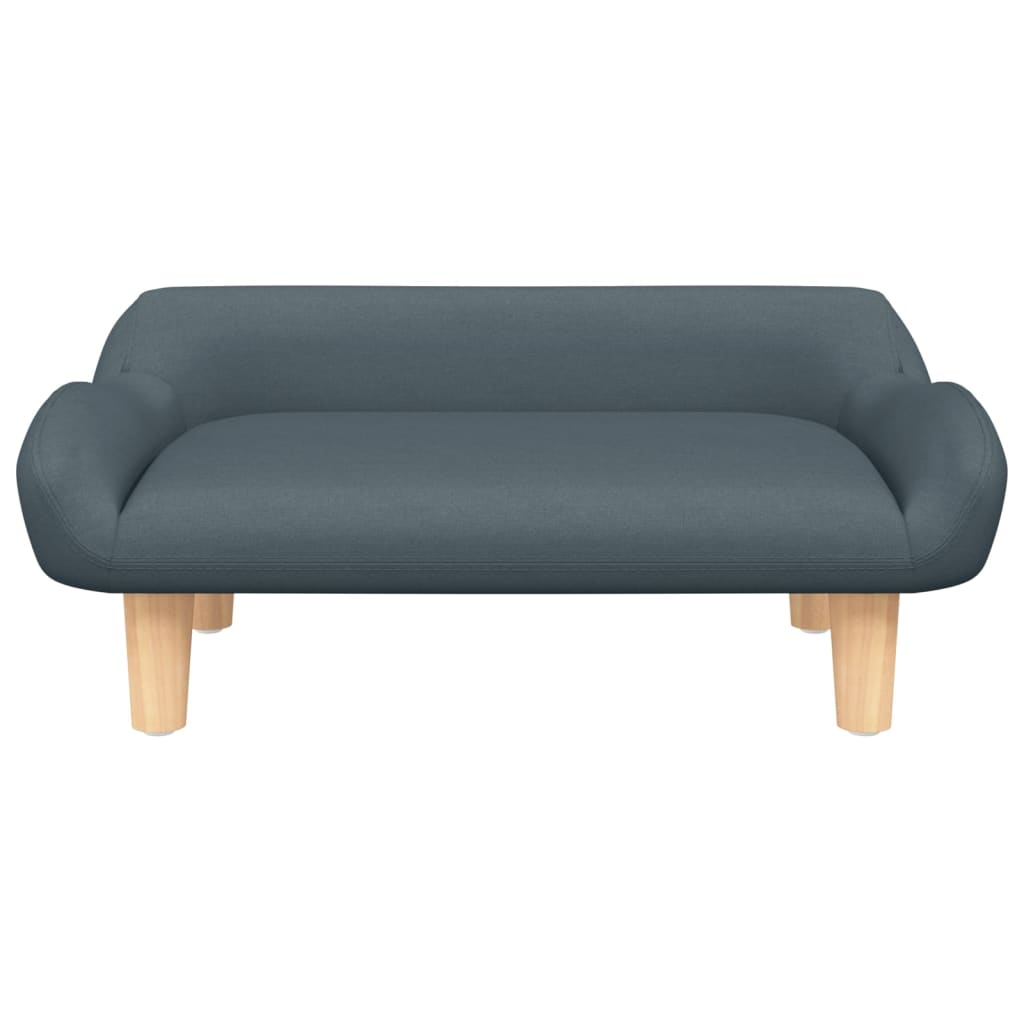 Kindersofa Dunkelgrau 70x40x24 cm Stoff