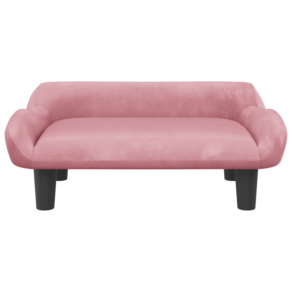 Kindersofa Rosa 70x40x24 cm Samt