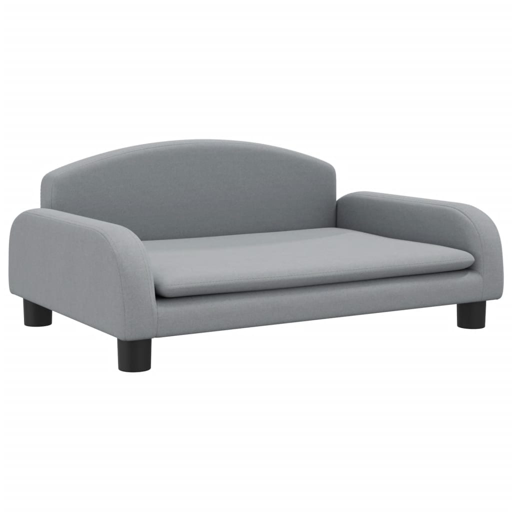 Kindersofa Hellgrau 70x45x30 cm Stoff