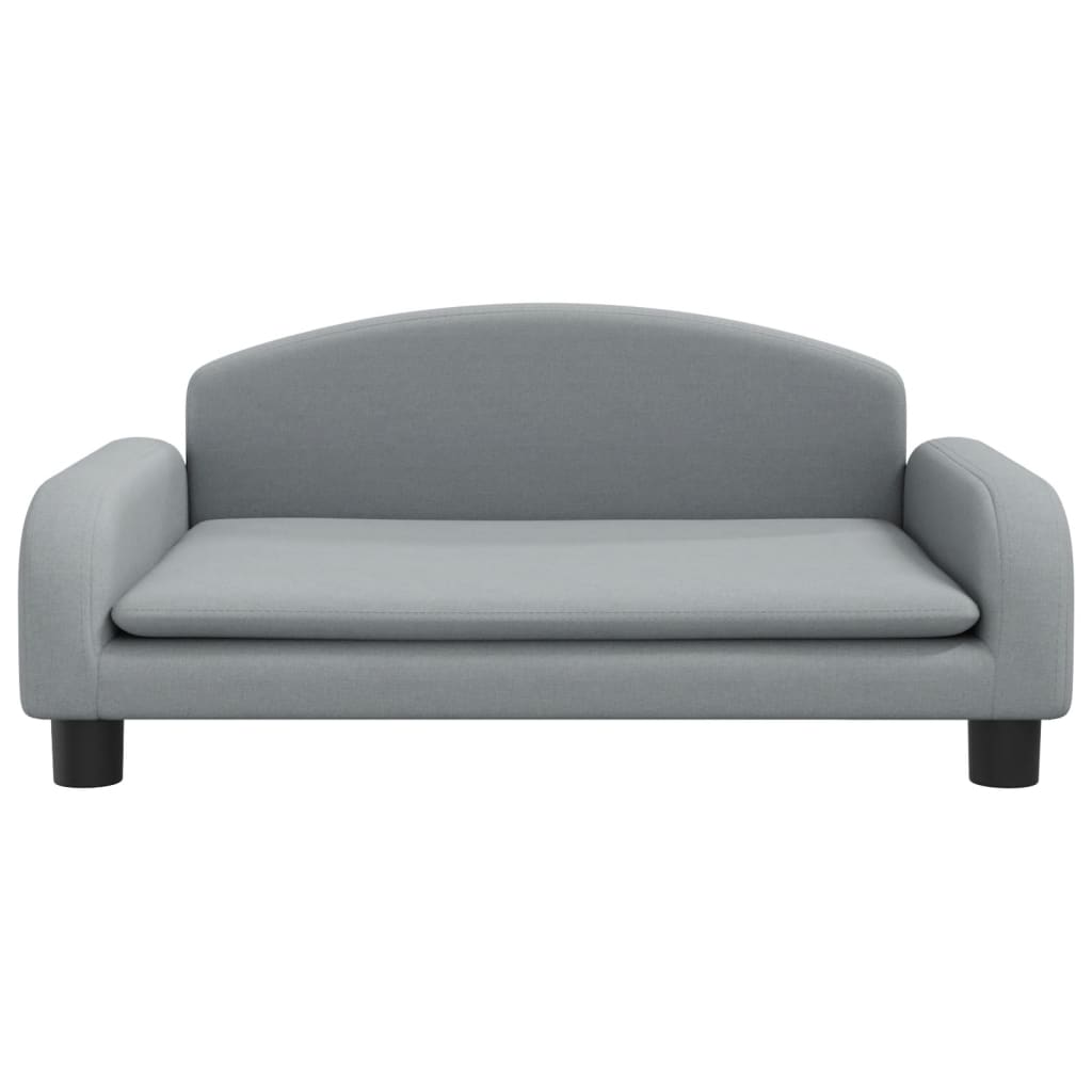 Kindersofa Hellgrau 70x45x30 cm Stoff