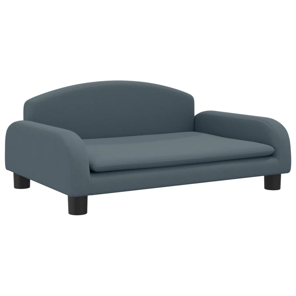 Kindersofa Dunkelgrau 70x45x30 cm Stoff