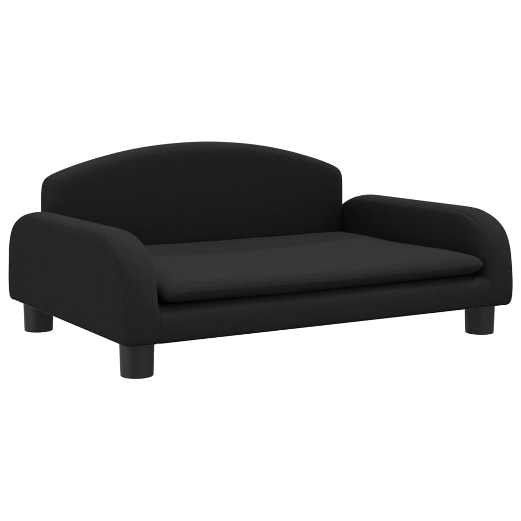 Kindersofa Schwarz 70x45x30 cm Stoff